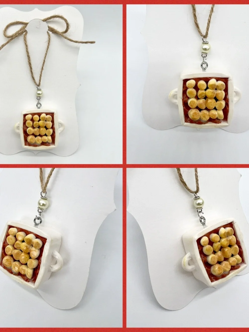 Thanksgiving/Christmas Dinner Ornament | Handmade Holiday Food Decor